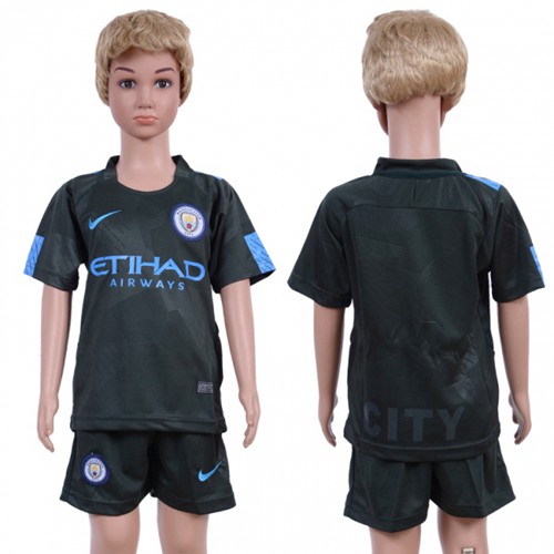 Manchester City Blank Sec Away Kid Soccer Club Jersey - Click Image to Close